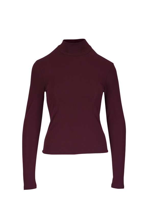 KZ_K Studio Second Skin Maroon Cinch Turtleneck