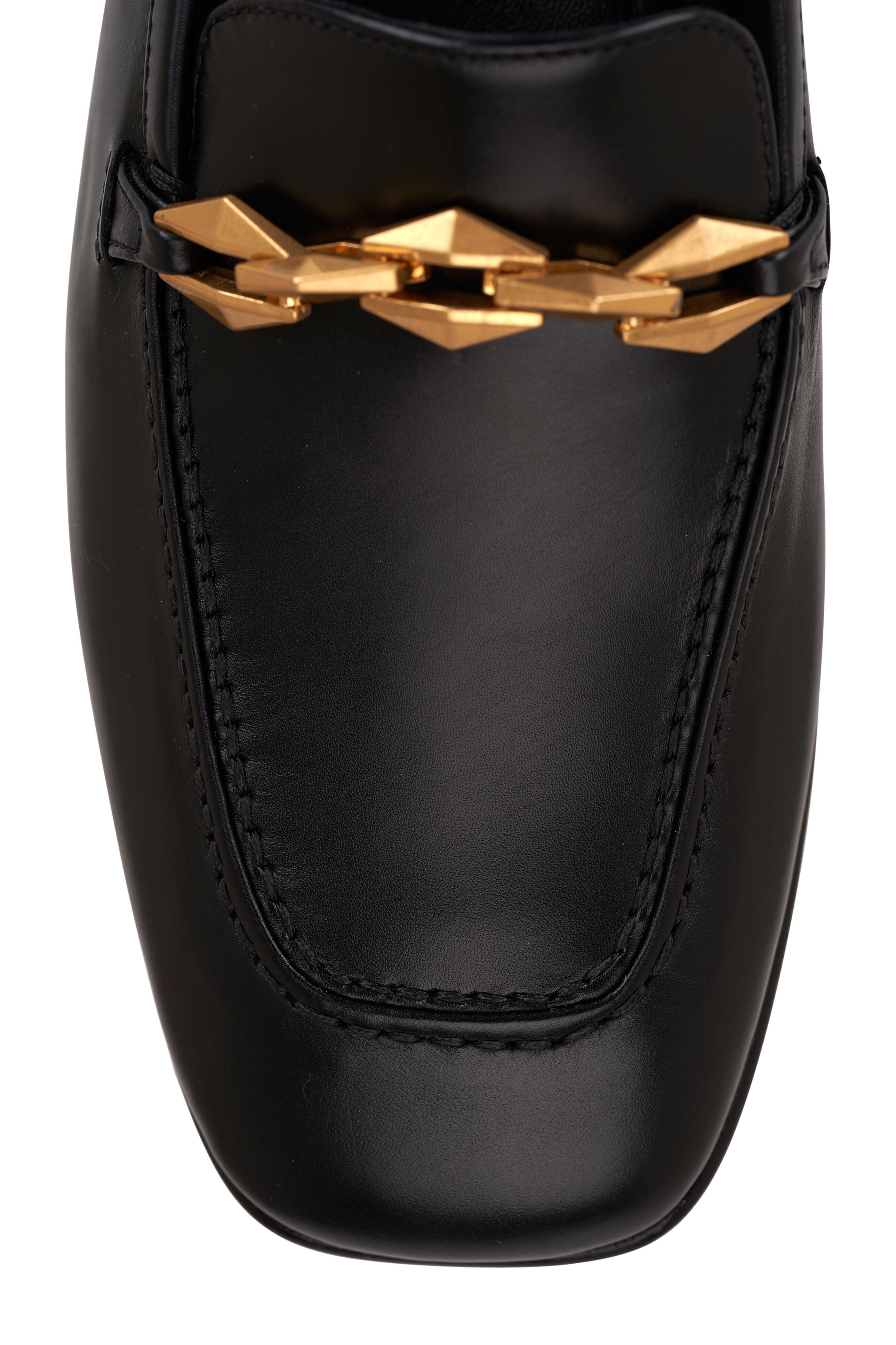 Jimmy Choo - Diamond Tilda Black Chain Loafer | Mitchell Stores