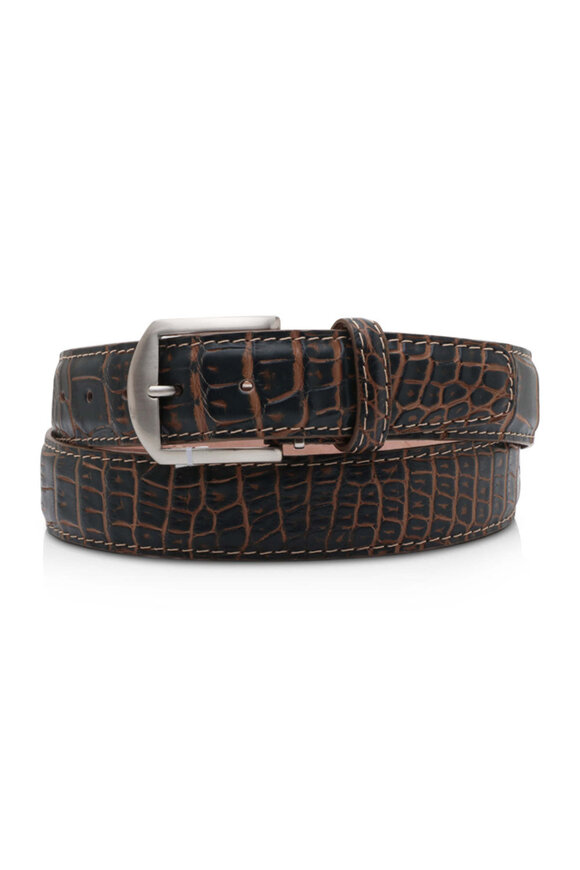 The Luxe Group, Llc Dba L.e.n Two Tone Charcoal & Crown Belt
