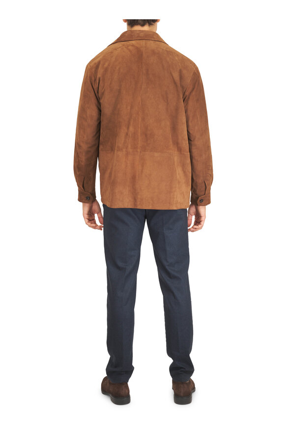 Kiton Brown Suede Jacket - view 4