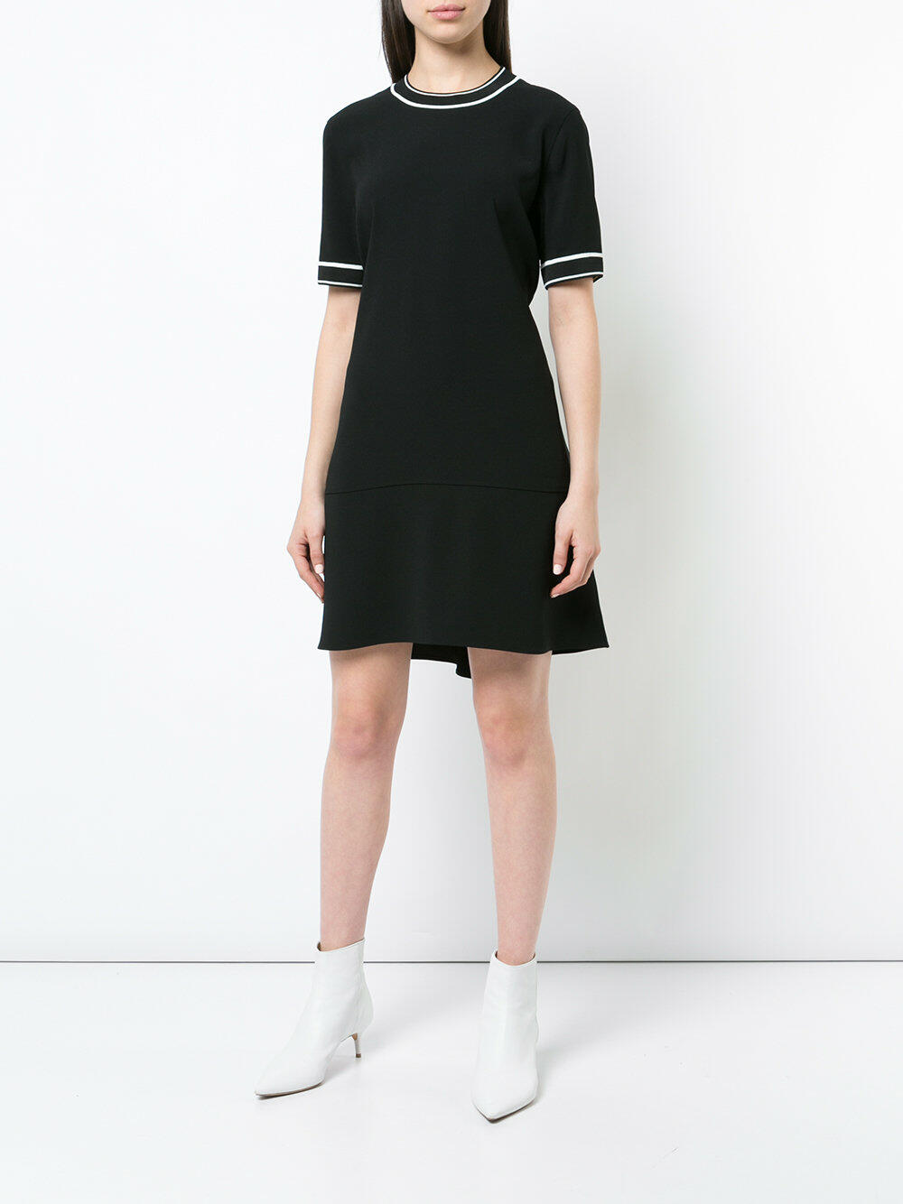 Rag & Bone - Thatch Black Crêpe Relaxed Short Sleeve Dress
