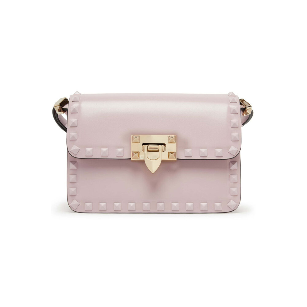 ハンドバッグ VALENTINO ROCKSTUD BAG Valentino Rockstud Pink Crossbody Bag - Vintage Lux
