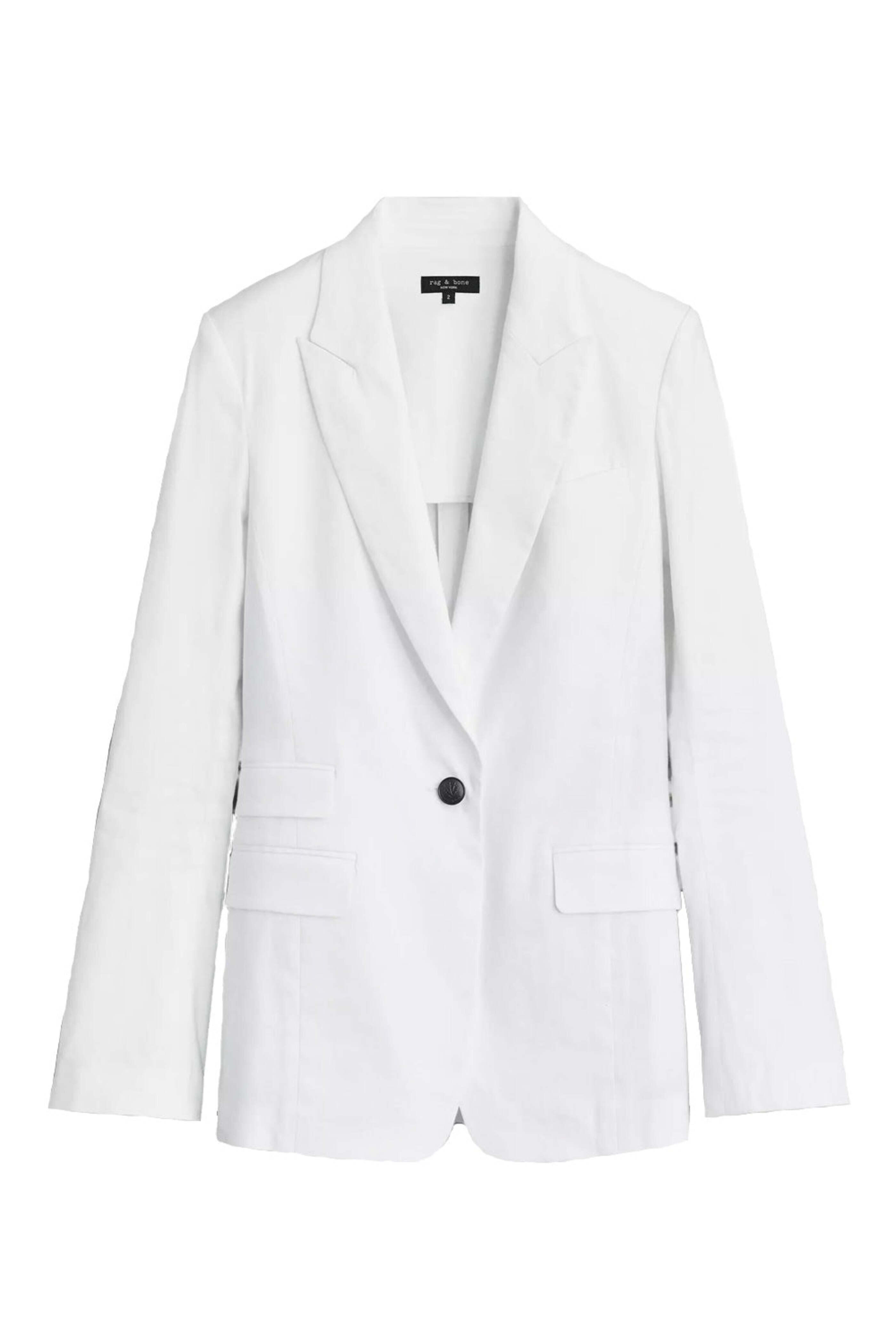 Rag & Bone - White Foster Linen Blazer