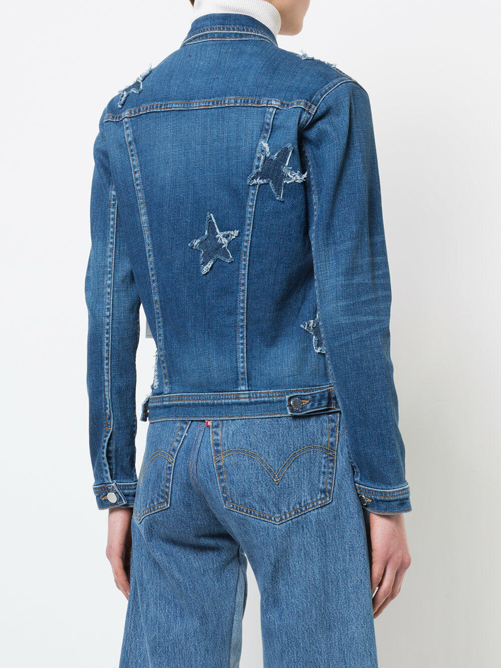 L'Agence Celine Denim Jacket Star purchases Detail