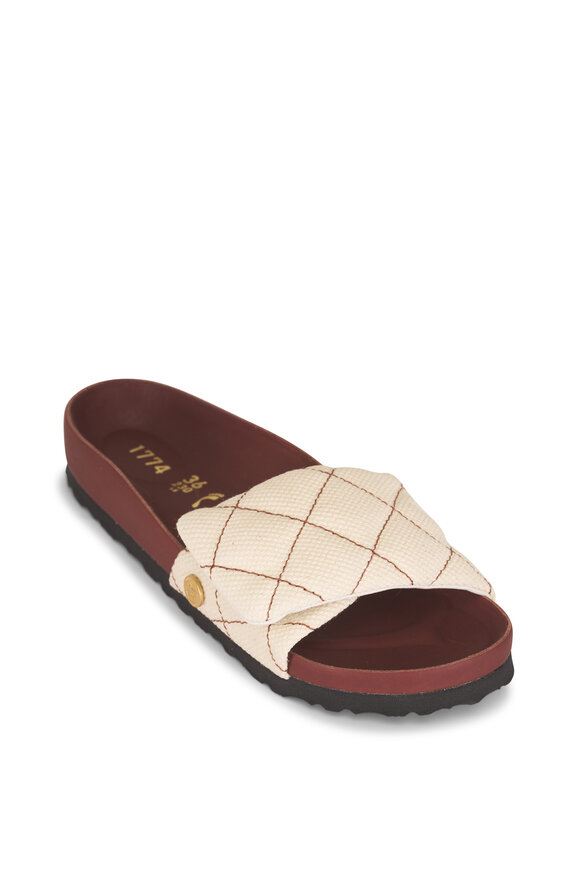 1774 Birkenstock Sylt Cinnamon Canvas Slide - view 1