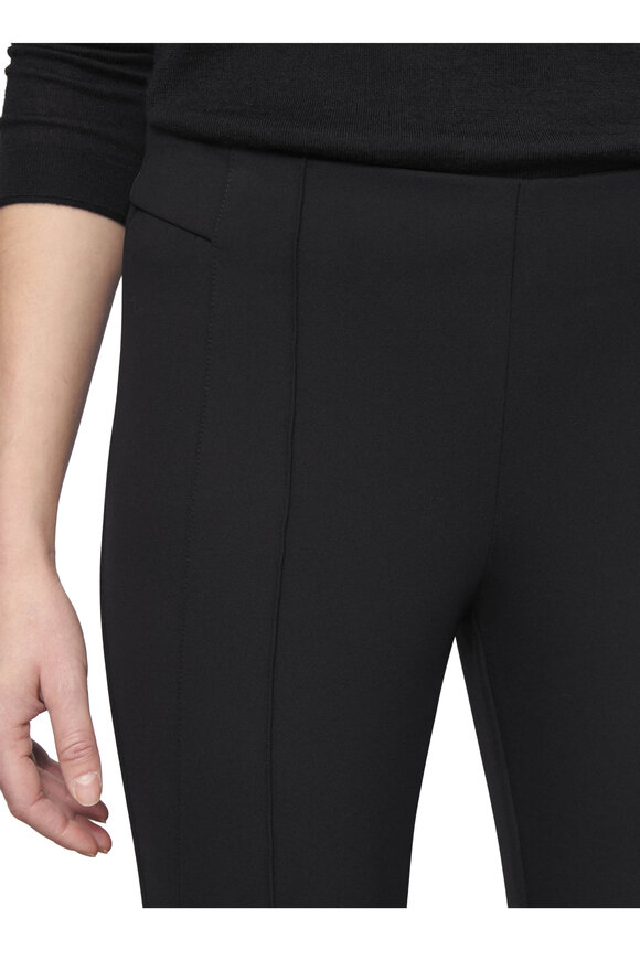 Lafayette 148 New York Scuba Gramercy Black Slim Ankle Pant - view 4