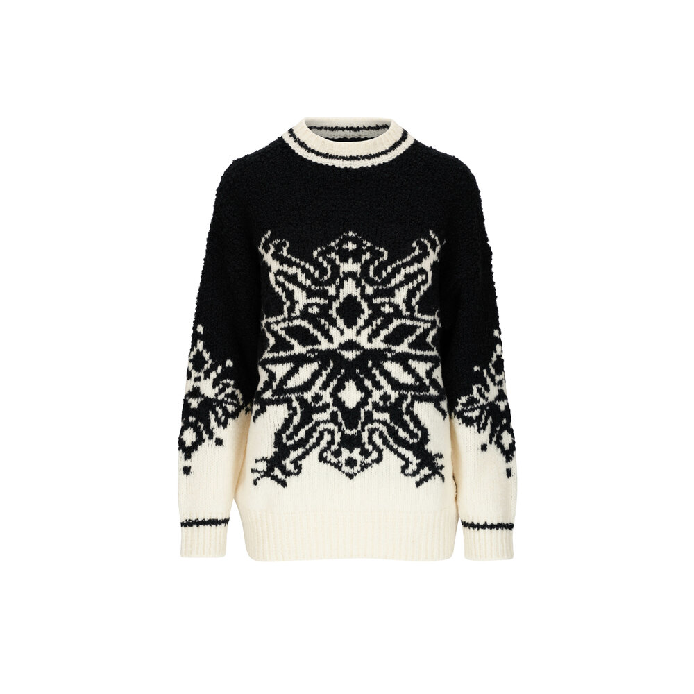 Bogner - Janita Snowflake Two-Tone Oversized Sweater