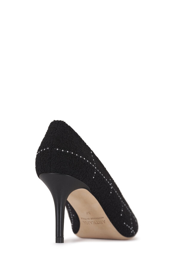 Arteana Perla Black Tweed & Pearl Embellished Pump, 75mm - view 4