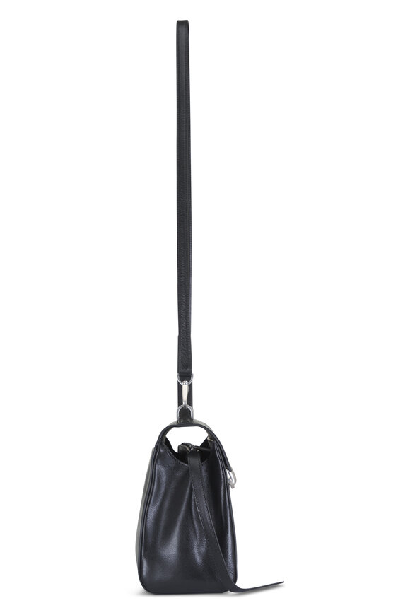 Savette Soft Symmetry Black Leather Top Handle Bag - view 3