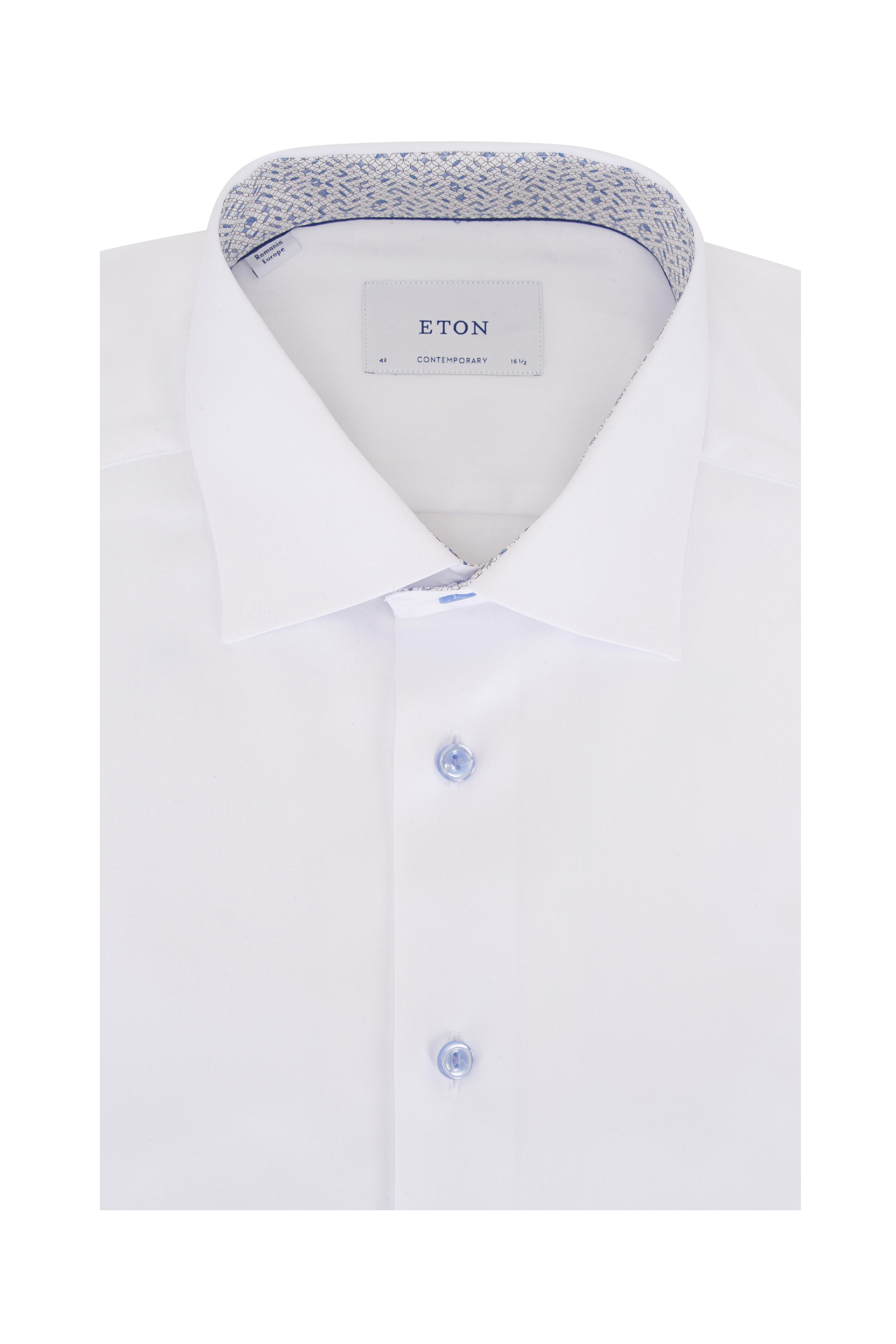 Eton - White Cotton Dress Shirt