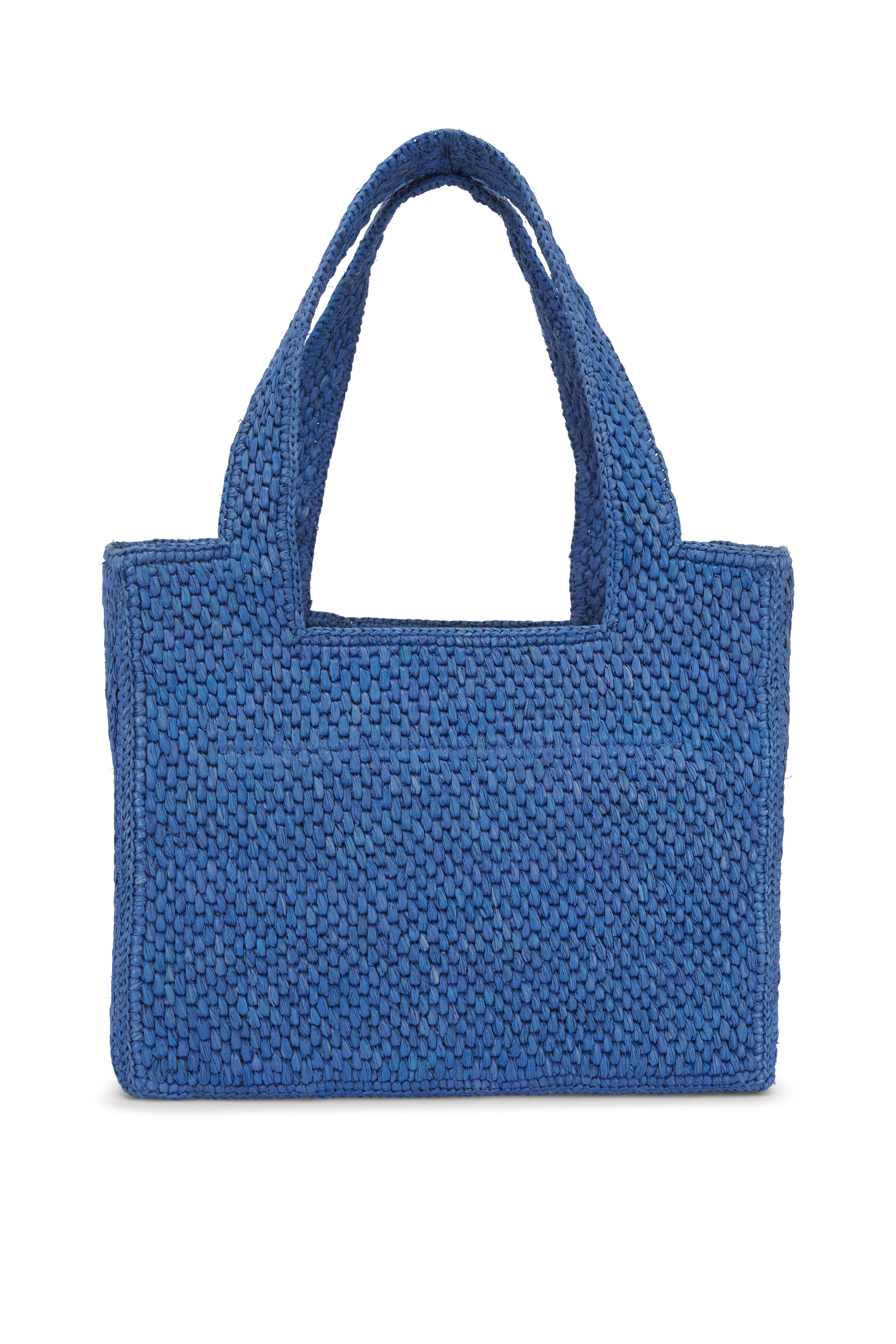Loewe - Medium Light Blue Raffia Tote