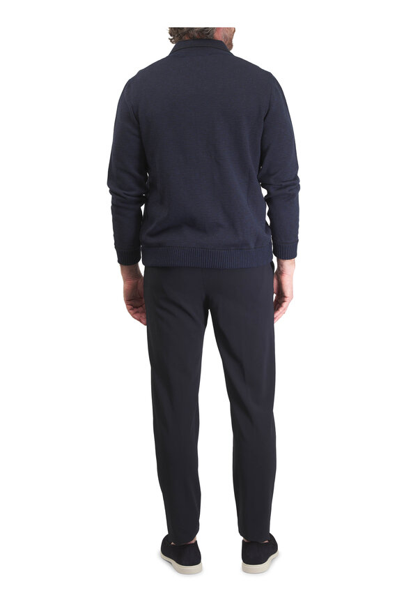 Marco Pescarolo Evo Dark Navy Wool Crepe Dress Pant - view 6
