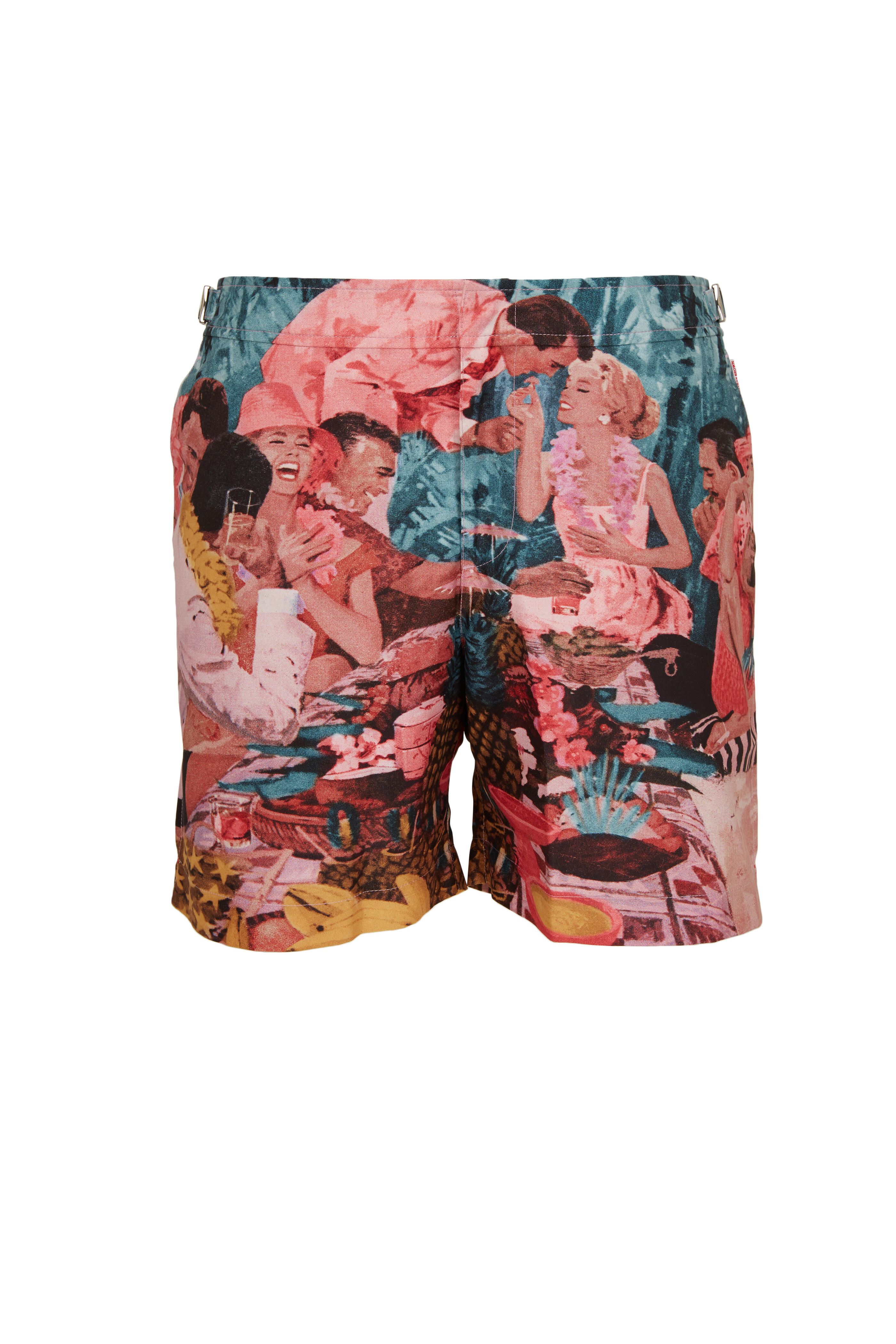 Orlebar Brown Men's Bulldog Photoraphic Sunshine Diners Swim Trunks