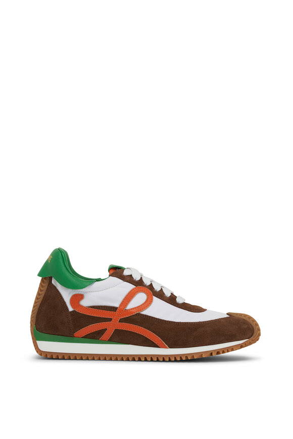 Loewe - Flow Runner Shitake & Green Sneaker