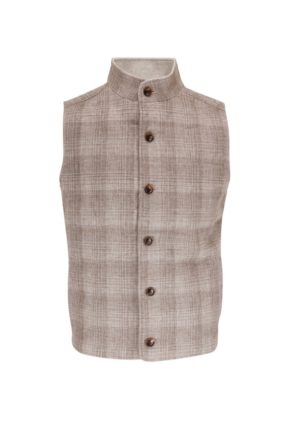 Peter Millar - Journeyman Argil Plaid Linen Vest