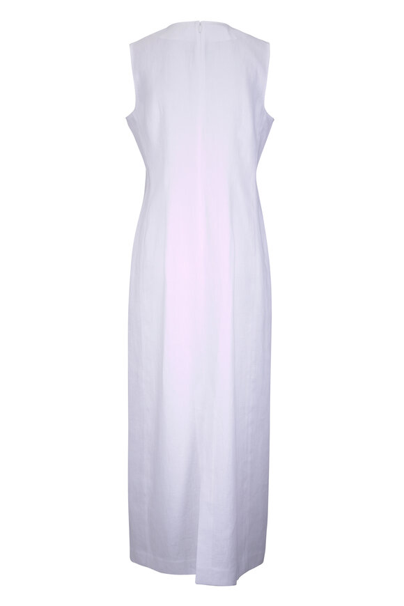 Lafayette 148 New York Women's Buttoned Linen Maxi Dress - White - Maxi Dresses