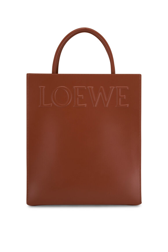 Loewe - Tan A4 Logo Leather Tote Bag