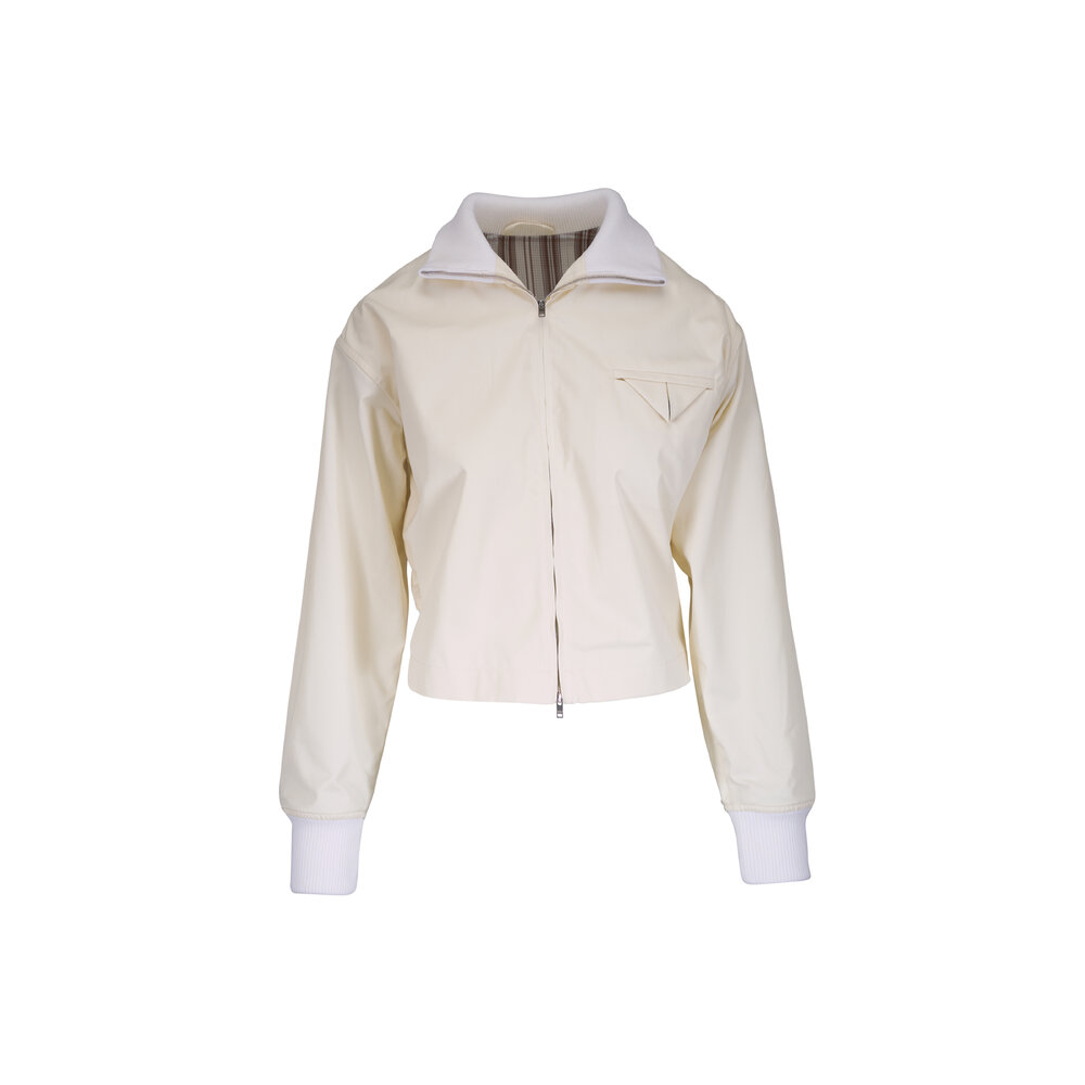 Bottega Veneta - Off White Light Cotton Twill Blouson Jacket