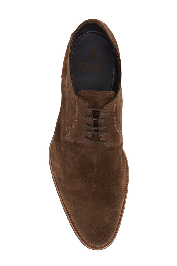 Di Bianco - Pisa Dark Bark Cashmere Suede Dress Shoe 