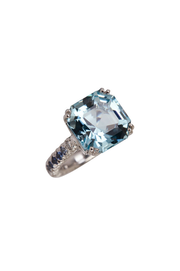 Aaron Henry - Mozambique Aqua, Sapphire & Diamond Ring