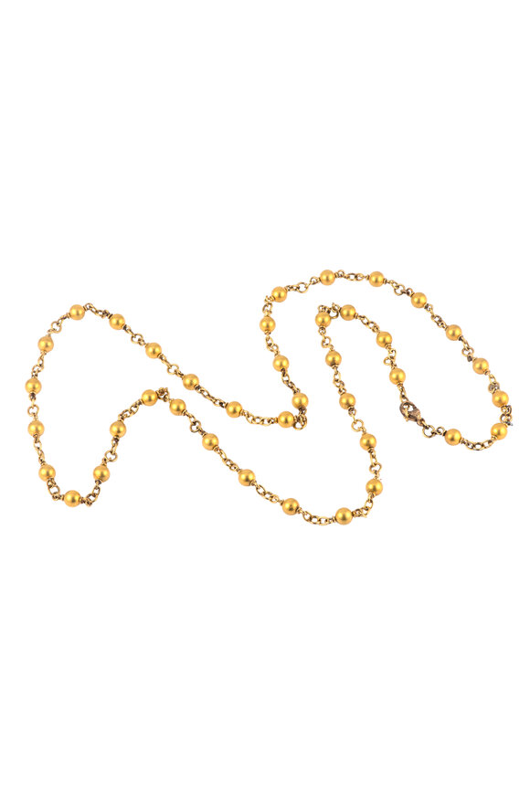 Sylva & Cie 18k Yellow Gold Ball Necklace