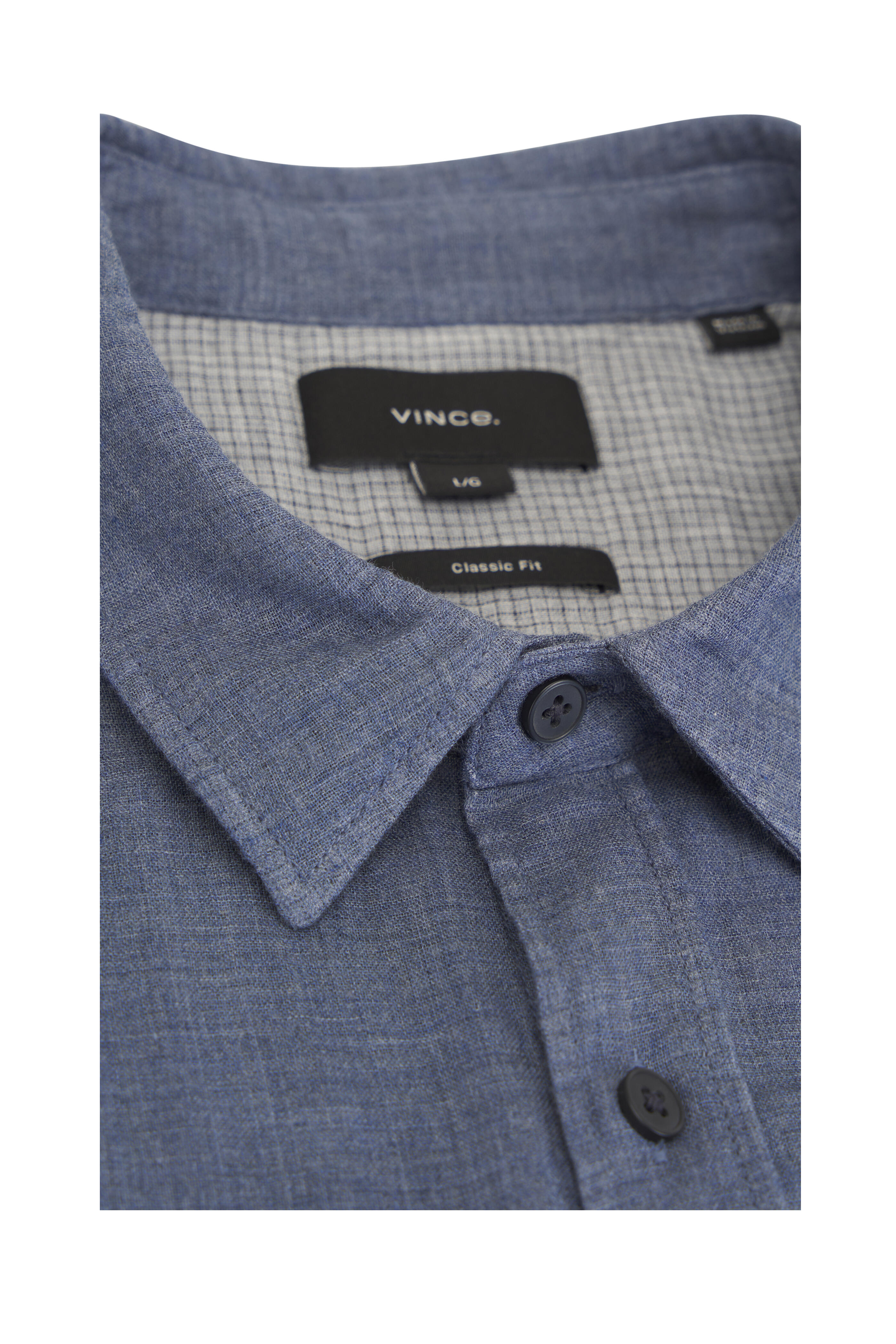 Vince - Chambray Cotton Double Face Sport Shirt