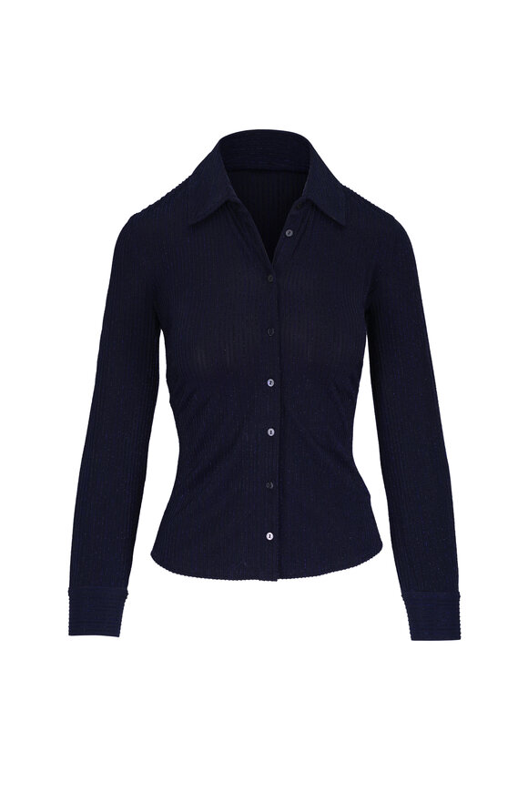 L'Agence Indiana Midnight Fitted Blouse