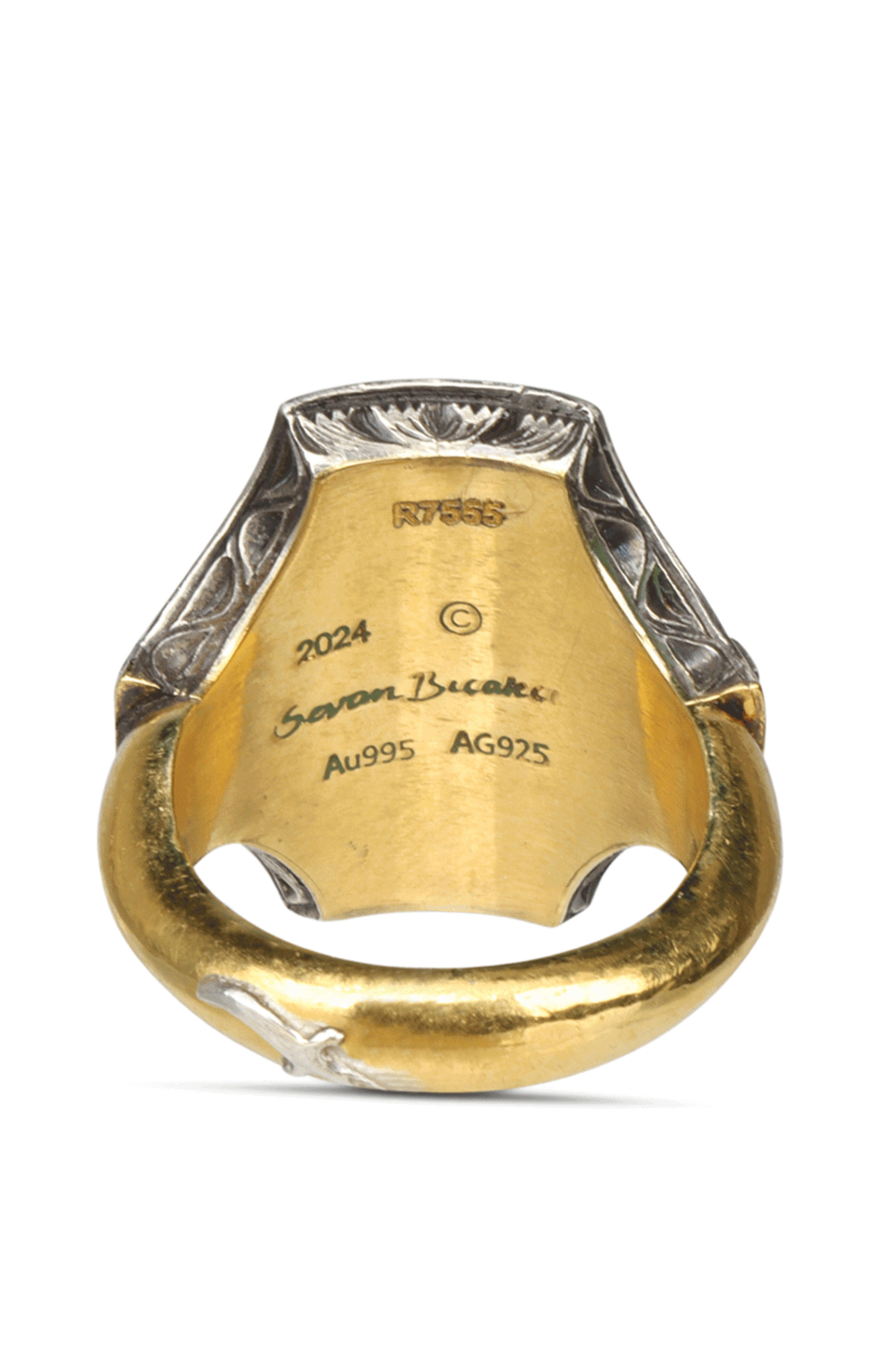 Sevan Bicakci - Fancy Diamond Sheild Ring