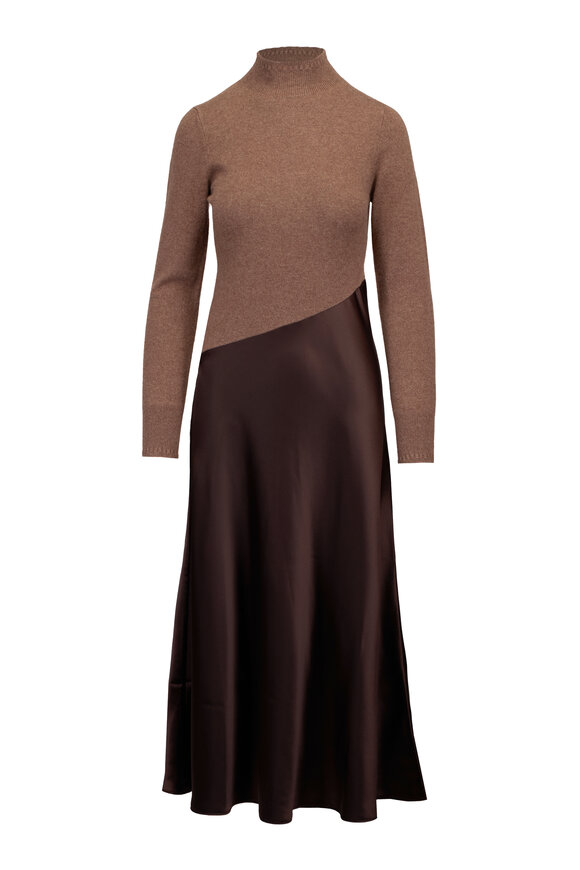Tanya Taylor Vera Fig Turtleneck Midi Dress - view 1