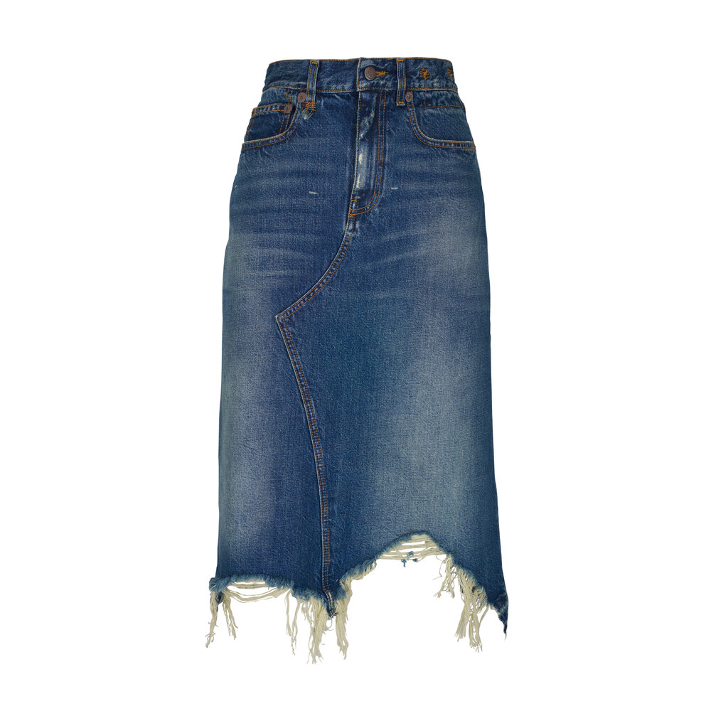 スカート R13 FW24 'Jesse' skirt (R13WD100D216B GARNETBLUE) JESSE SKIRT - GARNET BLUE - R13