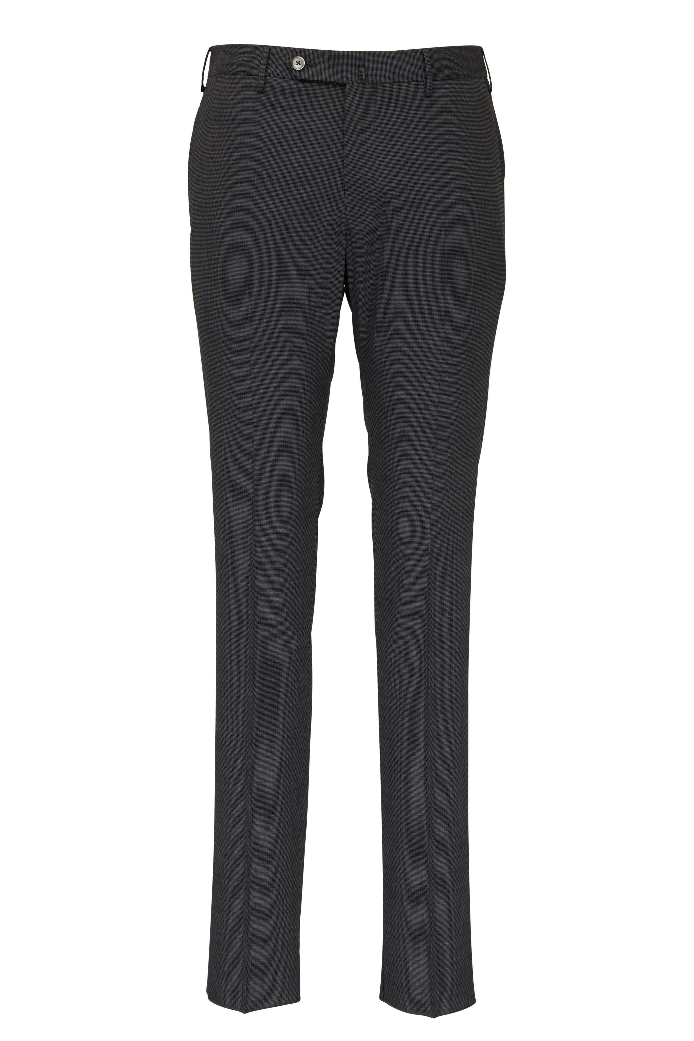PT Torino - Gray Techno Wool Slim Fit Pant