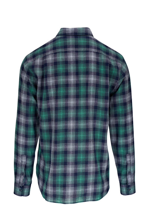 Vince -  Del Mar Blue Plaid Sport Shirt