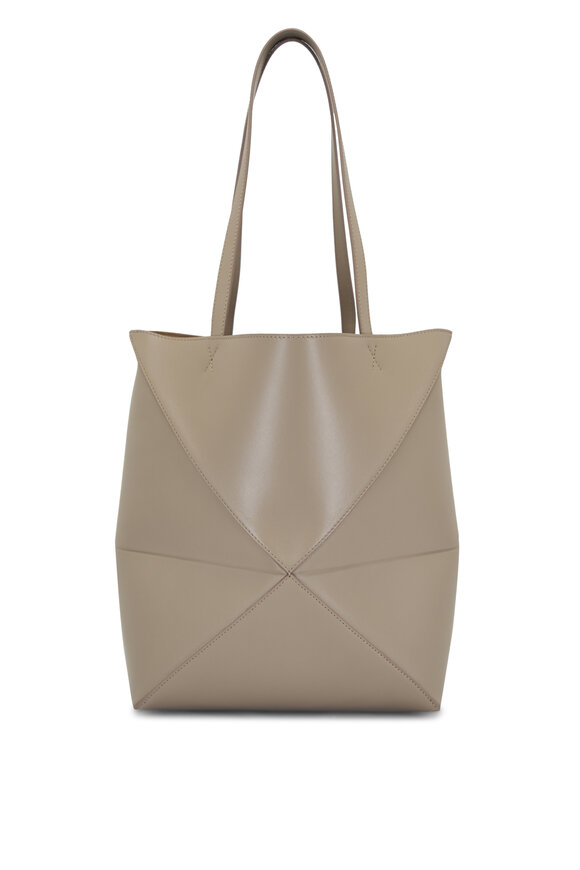 Loewe - Medium Puzzle Fold Sand Leather Tote