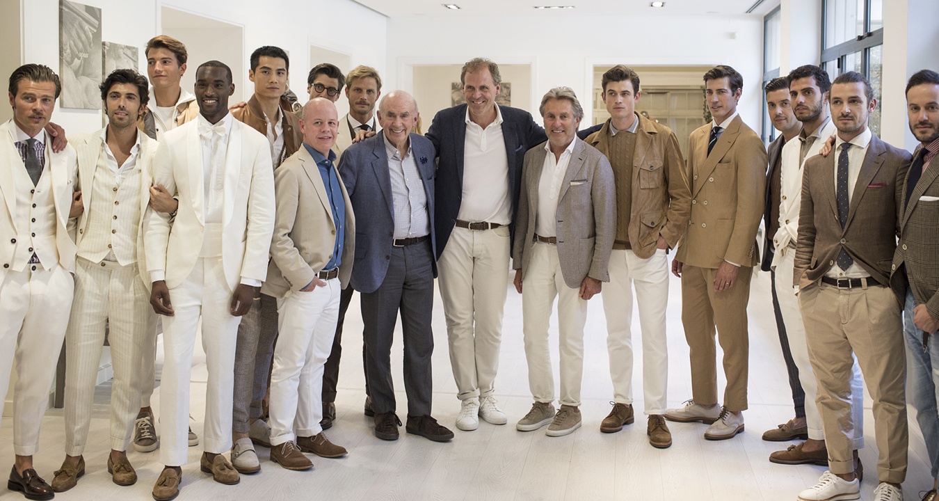 Bob & Jack Mitchell visiting Brunello Cucinelli Showroom in Florence, Italy
