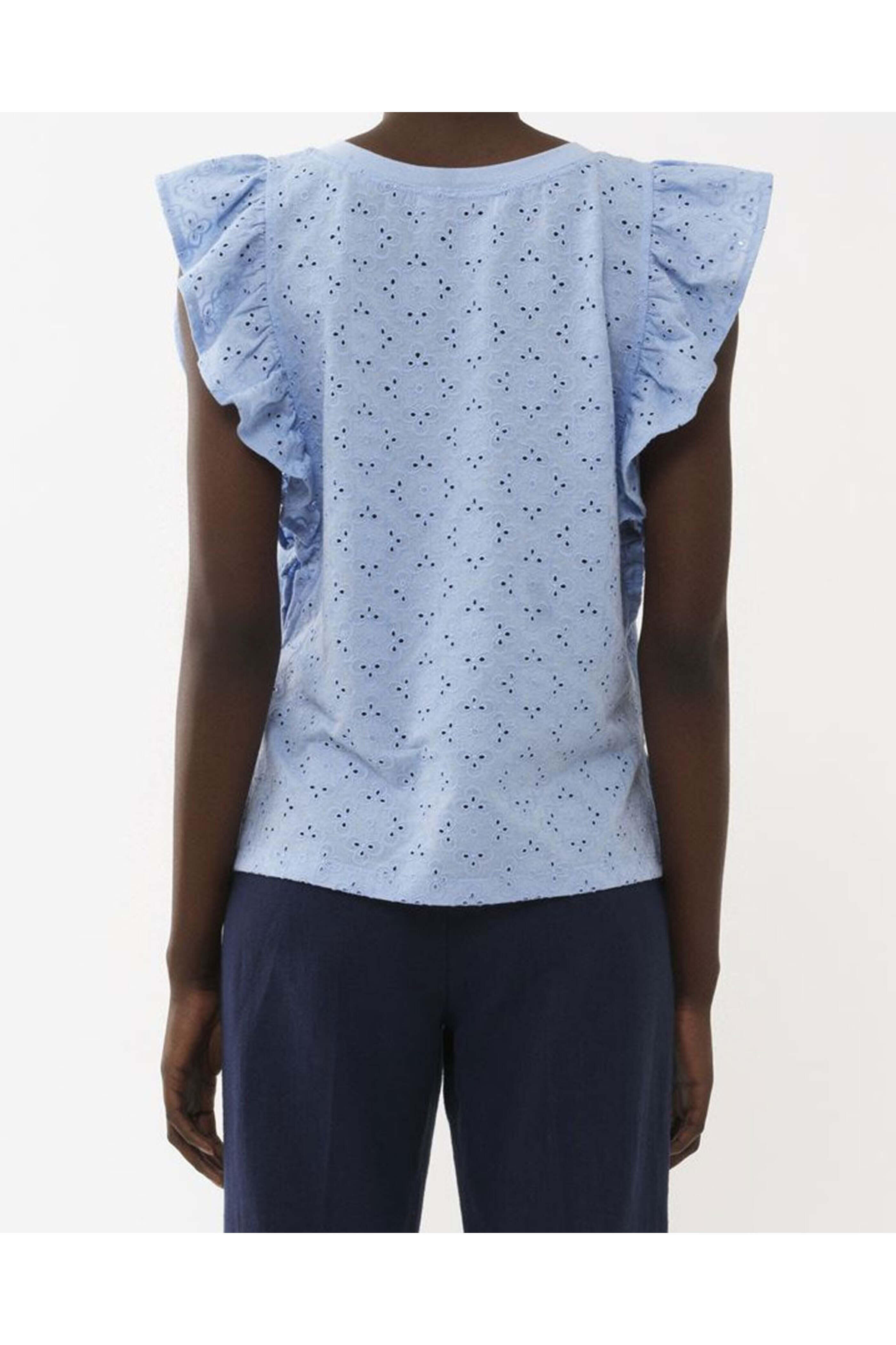 See by Chloé - Tender Blue Eyelet Top