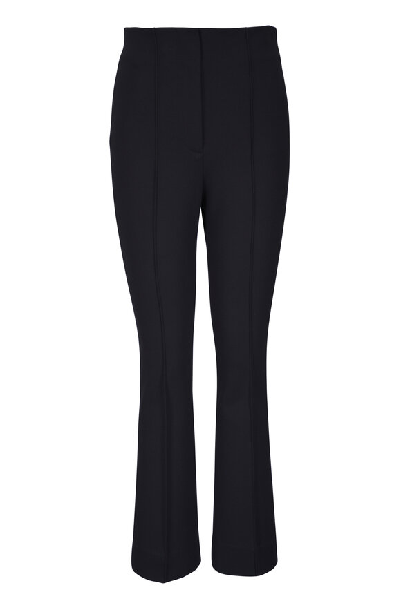 Veronica Beard Kean Black Slim Leg Cropped Pant