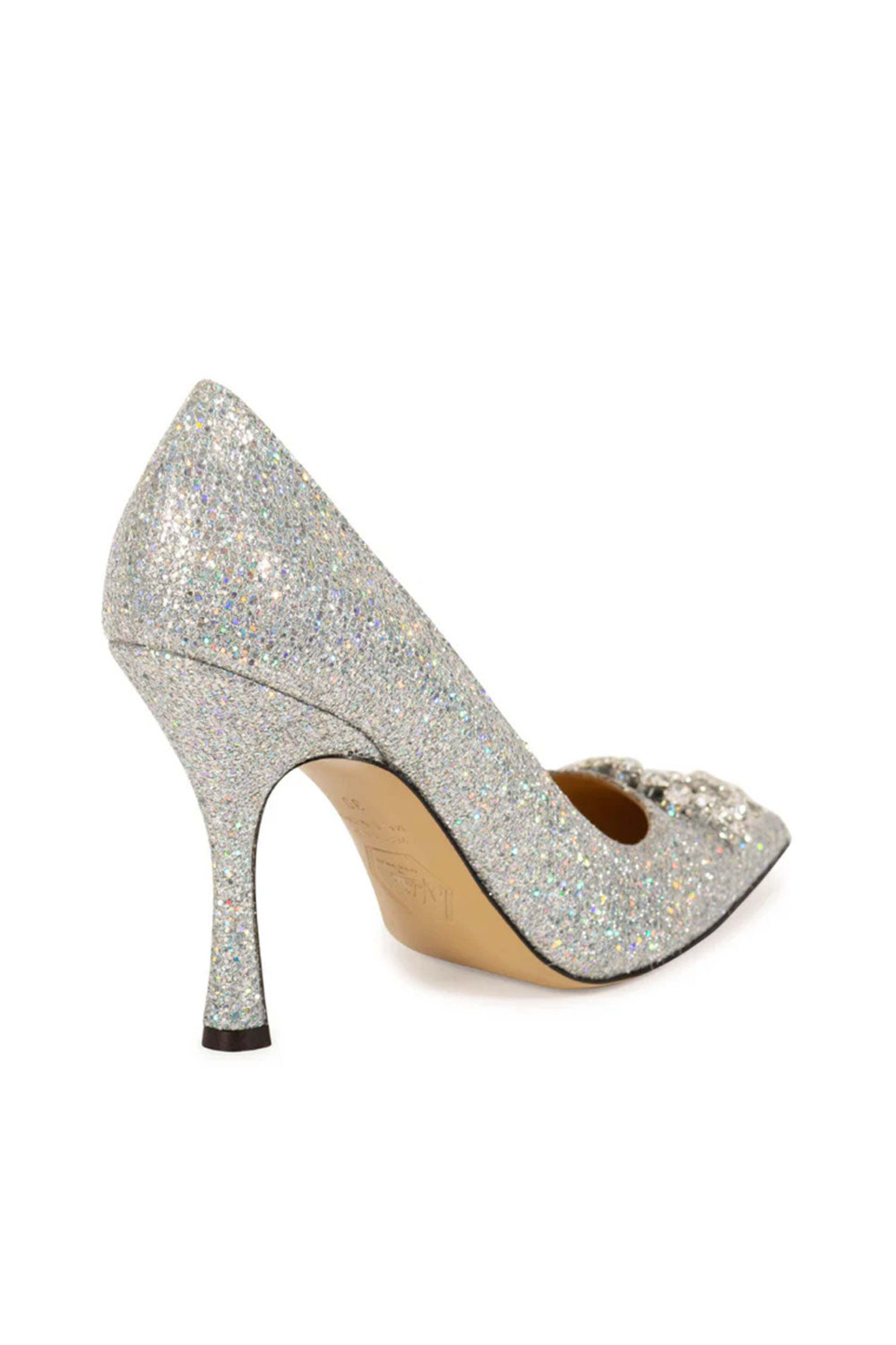 Nalebe - Lirum Glitter 90 Pumps in Silver