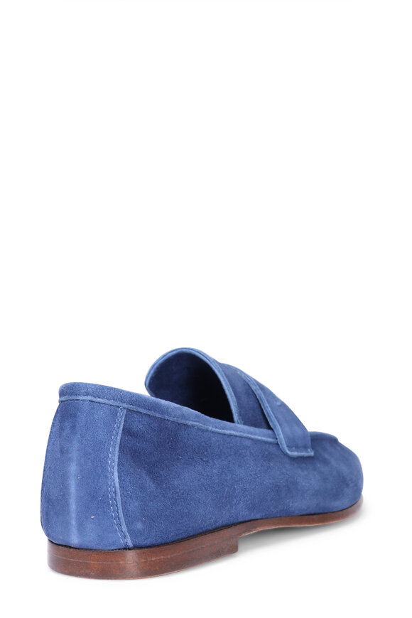 Sophique Milano Essenziale Avion Blue Suede Loafer - view 3