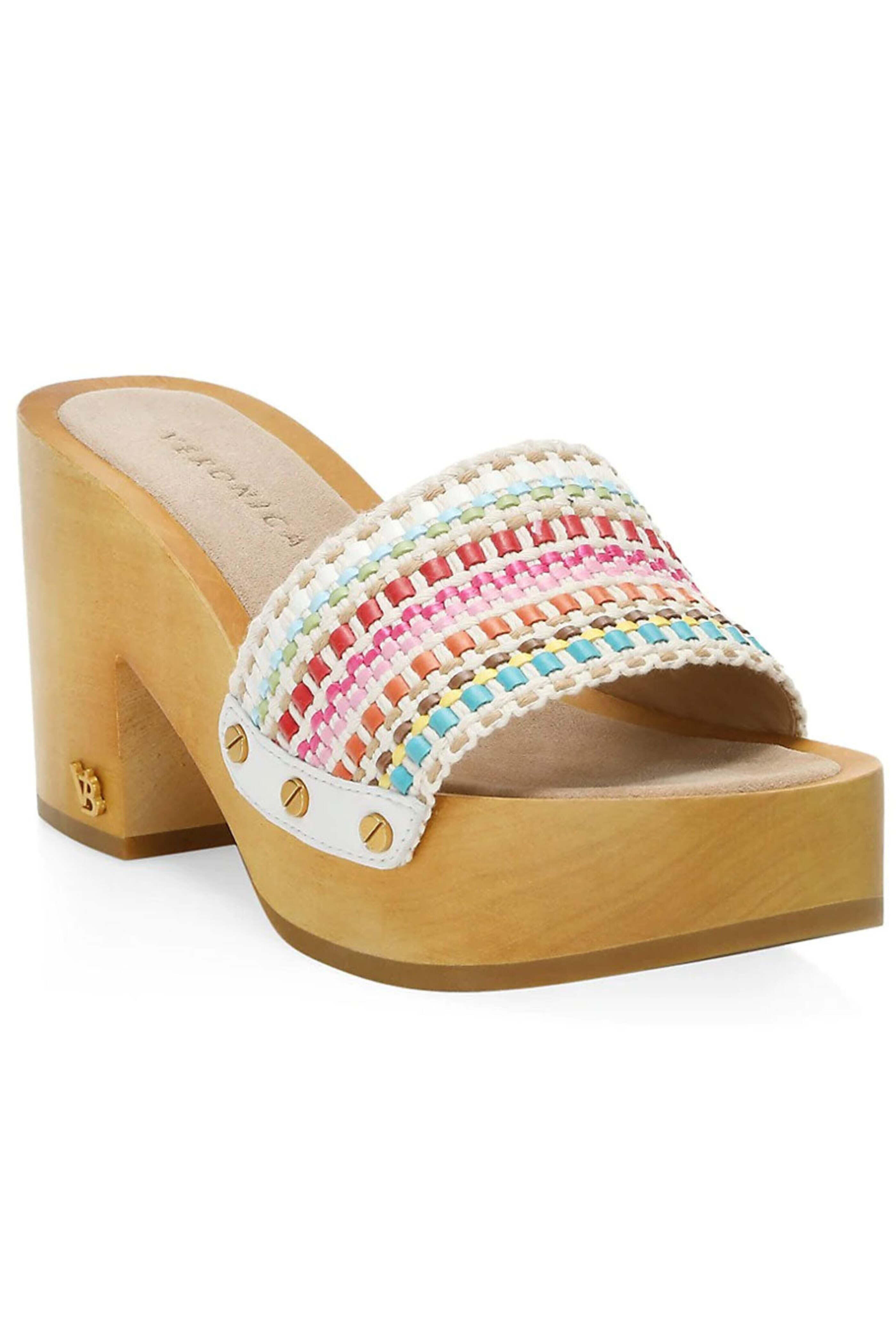 Veronica Beard - Hannalee Woven Clog Mule in Snow Multi