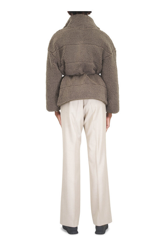 Bogner Kimberly Gray Brown Teddy Jacket - view 4