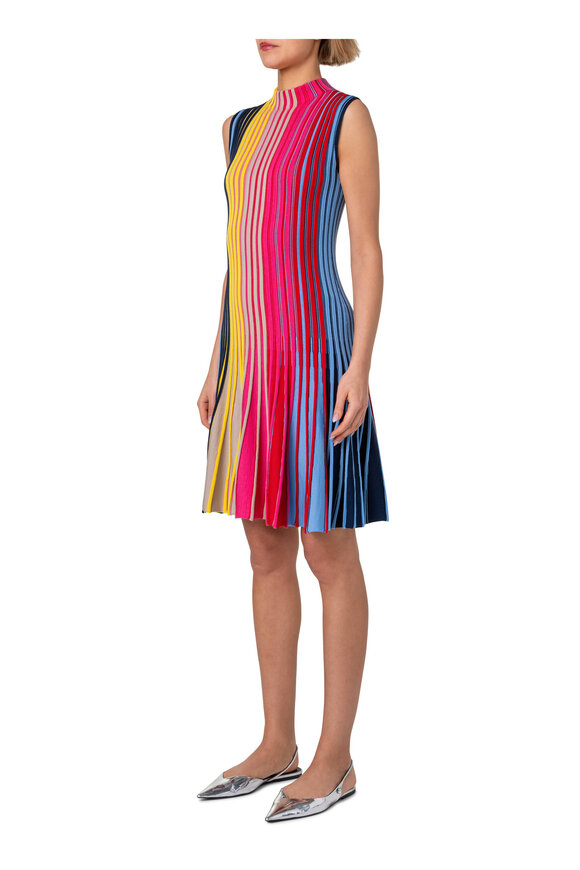 Akris Punto - Multicolor Knit Fit & Flare Dress