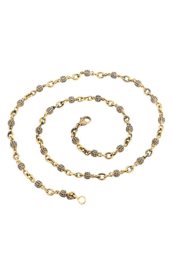 Sylva & Cie Sapphire Beaded necklace - view 1