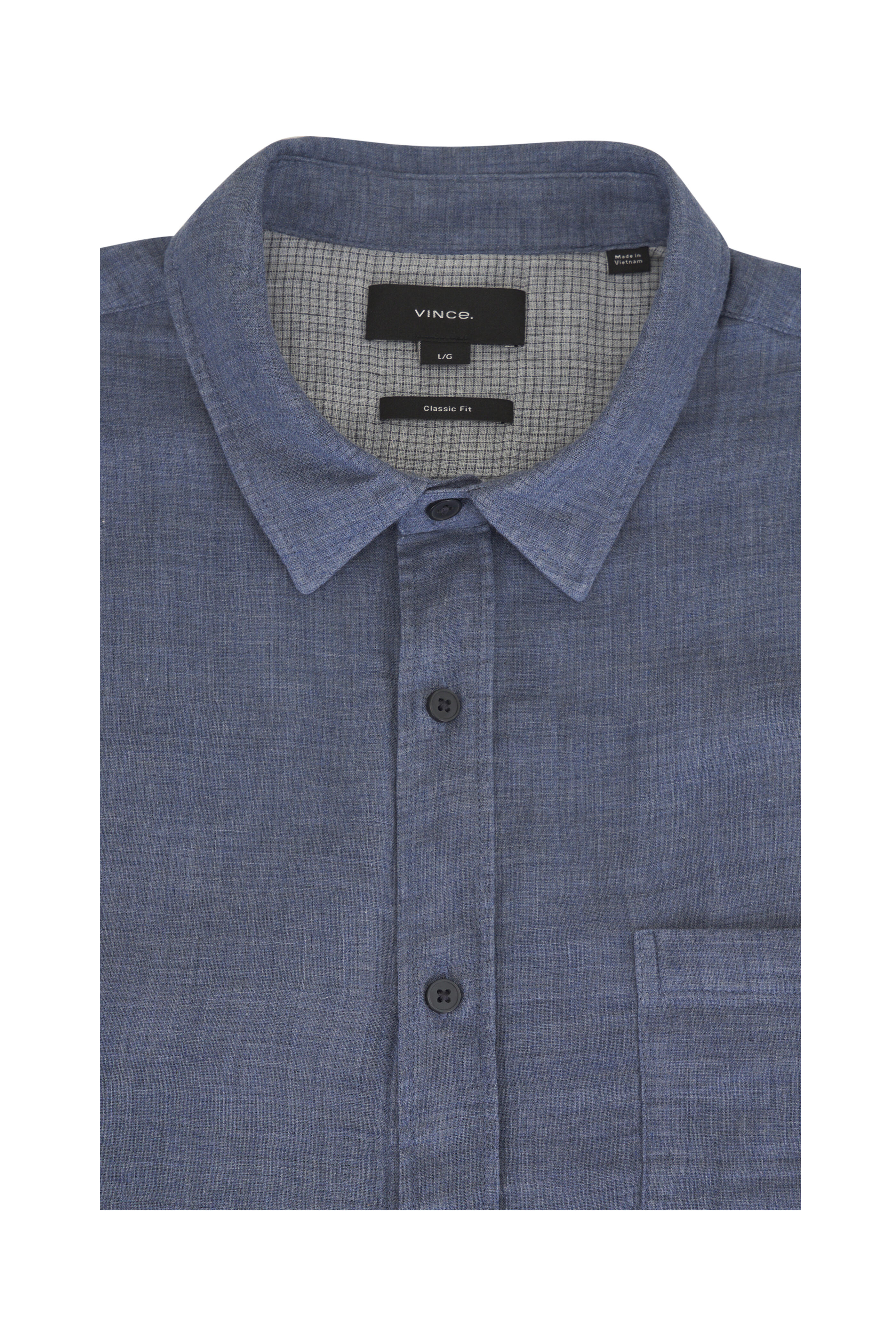Vince - Chambray Cotton Double Face Sport Shirt