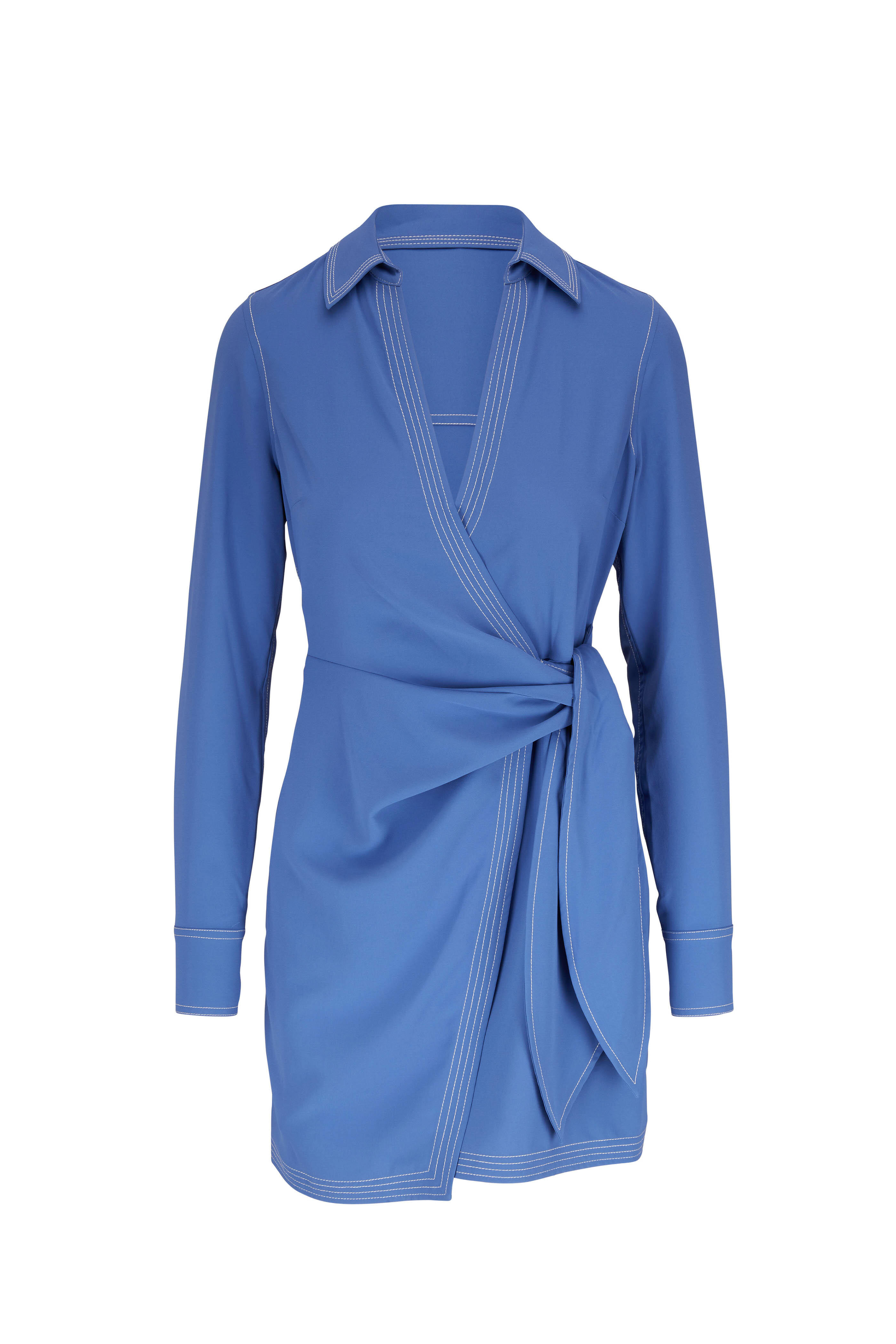 Veronica Beard - Lavella Muted Bluebell Dress