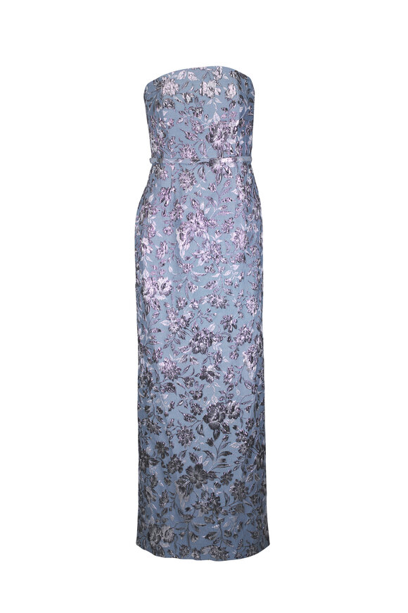 Sachin + Babi Sophia Metallic Cloque Gown