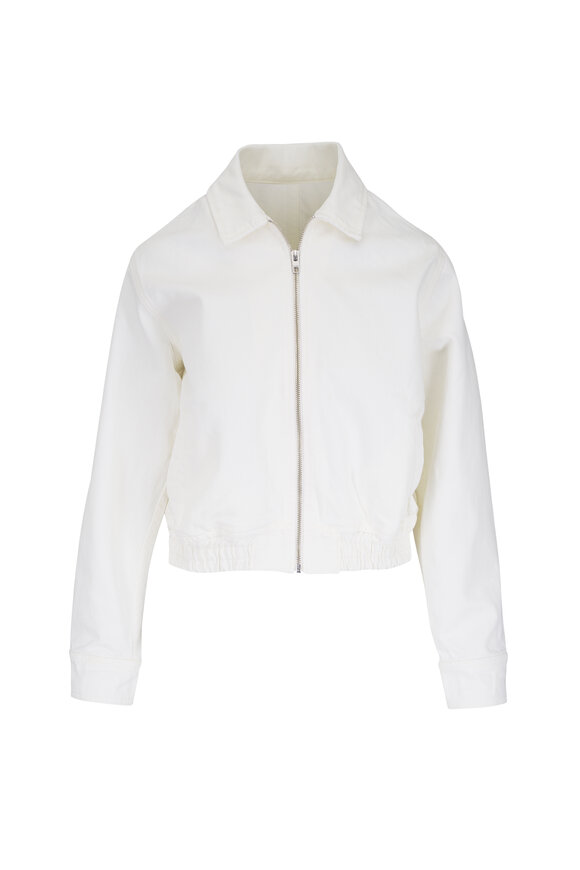 Nili Lotan Najac Cream Denim Jacket