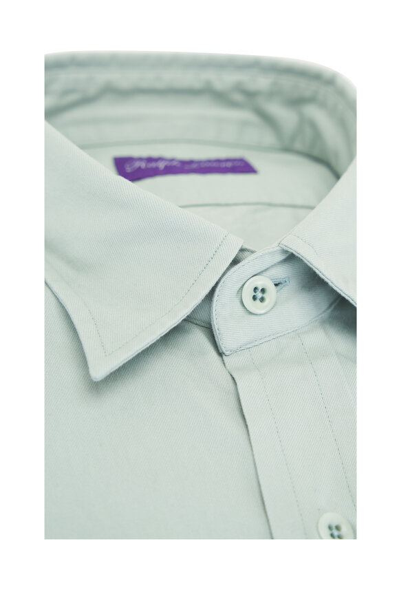 Ralph Lauren Purple Label - Light Green Cotton Sport Shirt