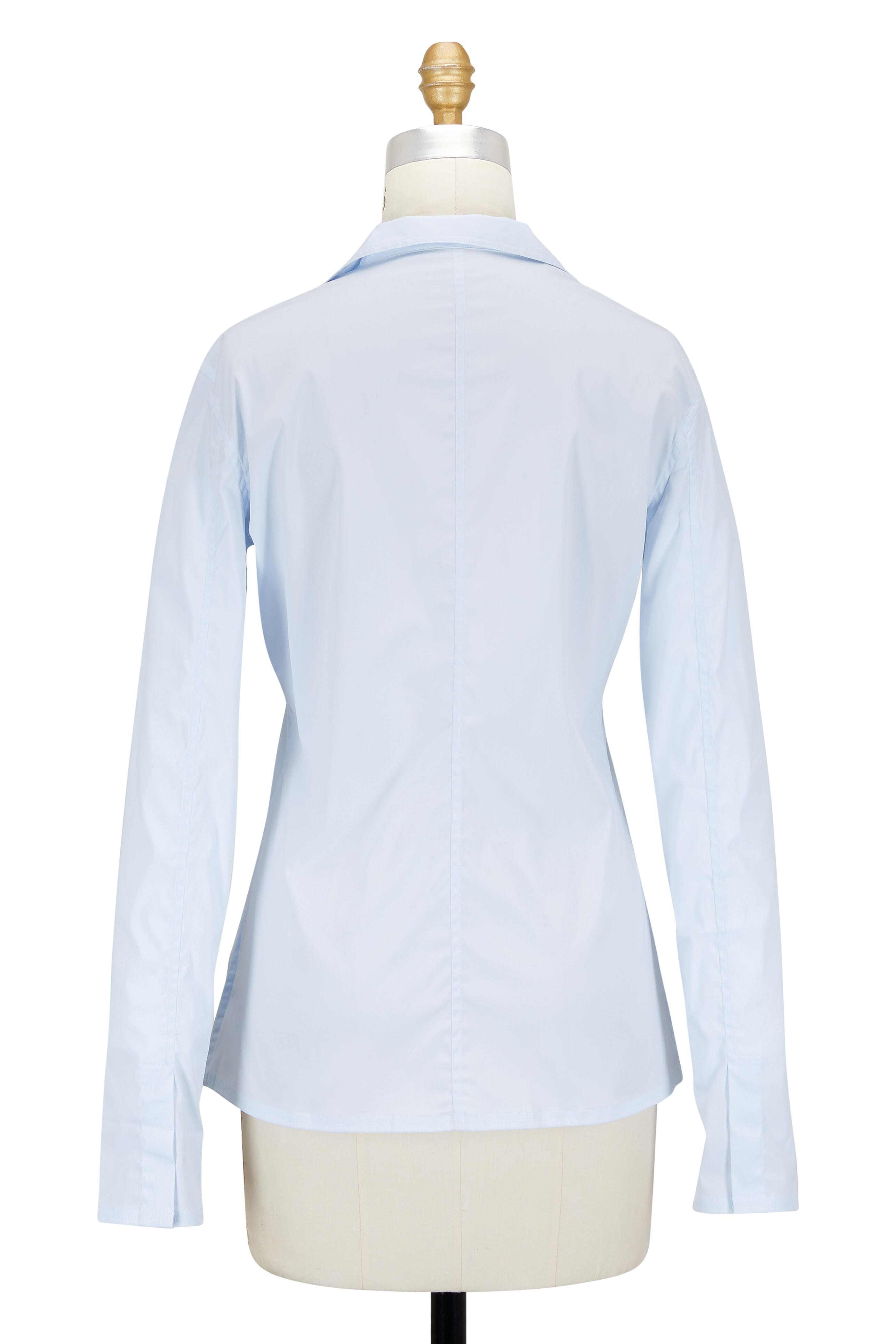 Lareida - Catharina Light Blue Stretch Poplin Blouse