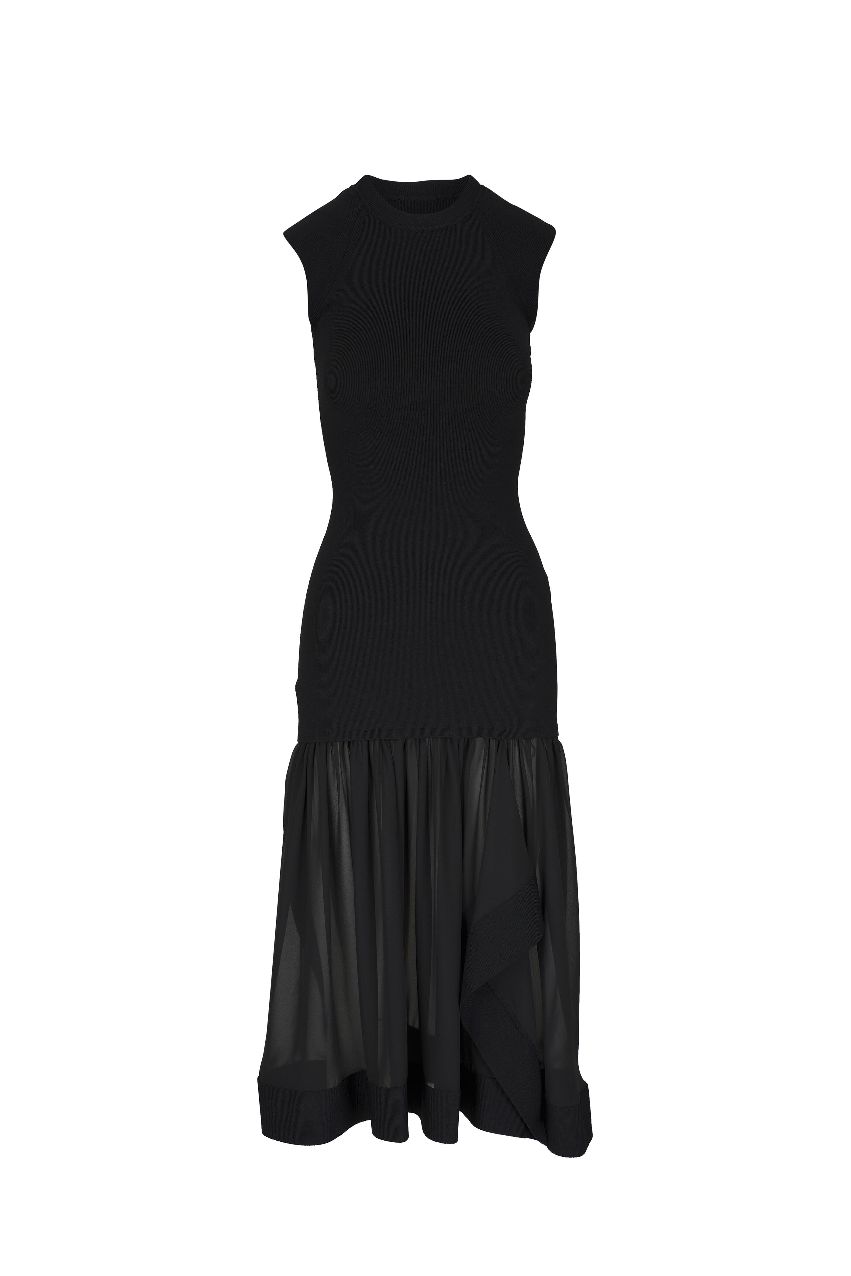 3.1 Phillip Lim - Black Compact Rib Dress | Mitchell Stores