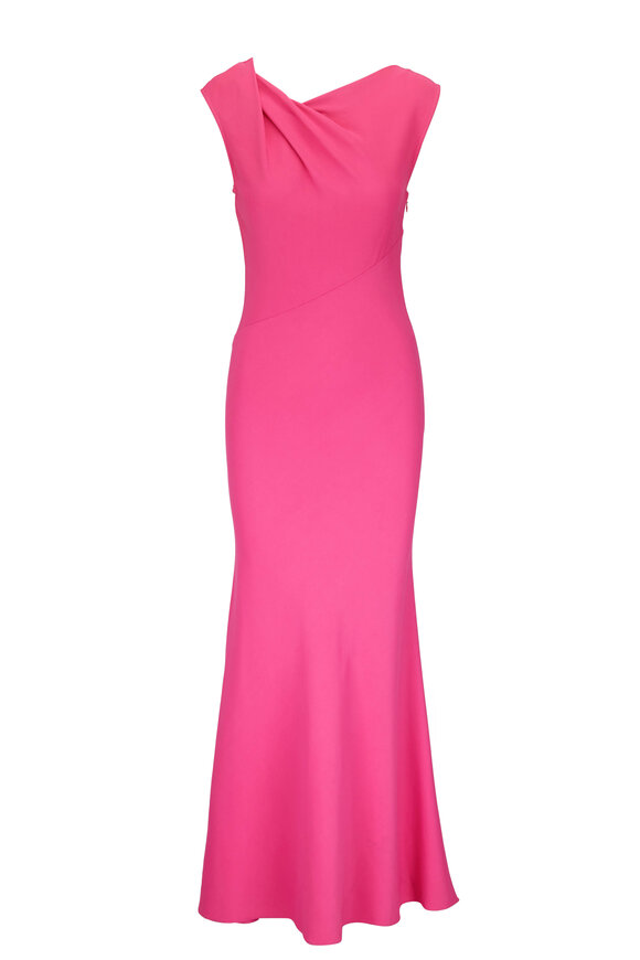 Roland Mouret - Pink Stretch-Cady Maxi Dress